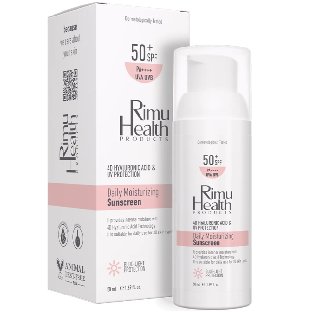 Rimu Health Products Daily Moisturizing Sunscrenn SPF 50+ Güneş Koruyucu ve Nemlendirici 50ml - 2