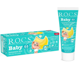 Rocs Baby - Bebek Diş Macunu Muz 0-3 Yaş - Rocs