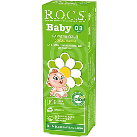 Rocs Baby - Bebekler İçin Diş Macunu 0-3 Yaş 35ml - Rocs