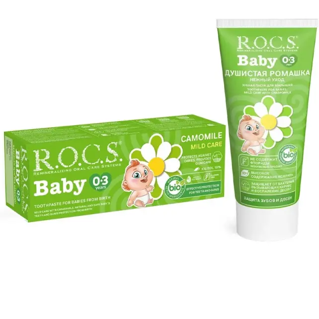 Rocs Baby - Bebekler İçin Diş Macunu 0-3 Yaş 35ml - 2