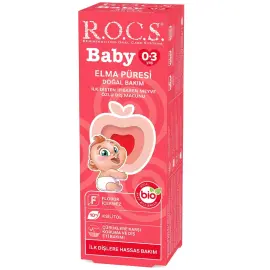 Rocs Baby Elma Püresi Çocuk Diş Macunu 0-3 Yaş 35ml - 1