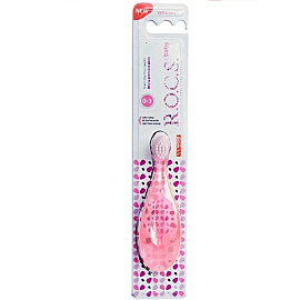Rocs Baby Extra Soft - Bebekler İçin Diş Fırçası Pembe 0 -3 Yaş - Rocs