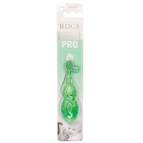 Rocs Baby Pro Diş Fırçası 0-3 Yeşil Rocs Baby Pro Diş Fırçası 0-3 Yeşil