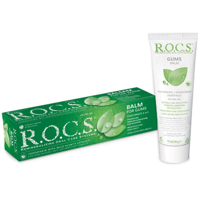 Rocs Diş Eti için Bitkisel İçerikli Diş Macunu 75ml Rocs Diş Eti için Bitkisel İçerikli Diş Macunu 75ml