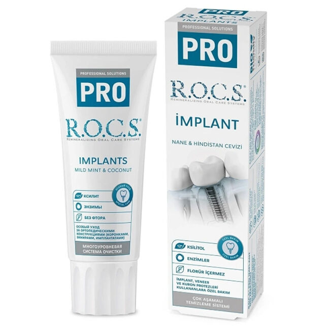 Rocs Implant Diş Macunu - Nane ve Hindistan Cevizi - 1