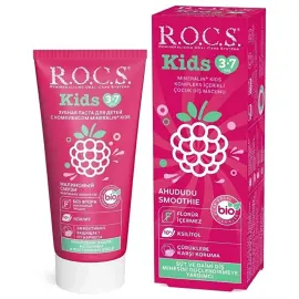 Rocs Kids Ahududu Smooth - Çocuk Diş Macunu 3-7 Yaş 35ml - Rocs