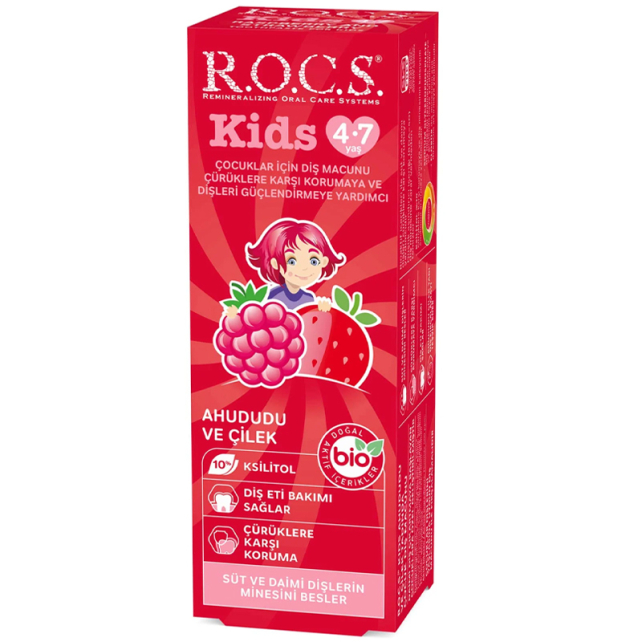 Rocs Kids - Çocuklar İçin Diş Macunu 4-7 Yaş 35ml - 1