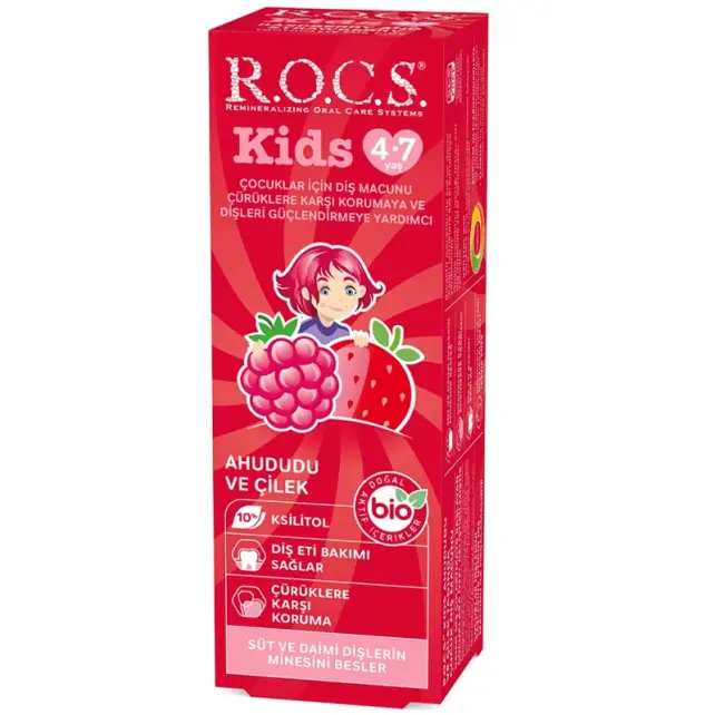 Rocs Kids - Çocuklar İçin Diş Macunu 4-7 Yaş 35ml - 1