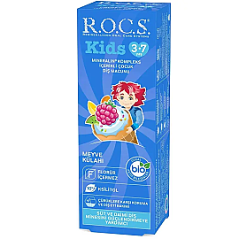 Rocs Kids Diş Macunu Meyve Külahlı 3-7 Yaş 35ml - Rocs