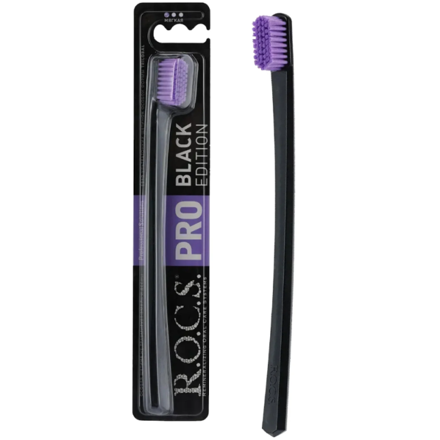 Rocs Pro 5940 Black Edition Soft - Diş Fırçası Siyah - 5