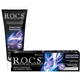 Rocs Sensation Whitening Beyazlatıcı Parlatıcı Diş Macunu 60ml - 1