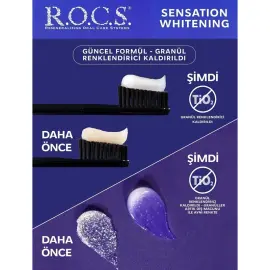 Rocs Sensation Whitening Beyazlatıcı Parlatıcı Diş Macunu 60ml - 3