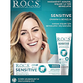 Rocs Sensitive Repair & Whitening - Beyazlatıcı Diş Macunu 75ml - 2