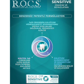 Rocs Sensitive Repair & Whitening - Beyazlatıcı Diş Macunu 75ml - 3