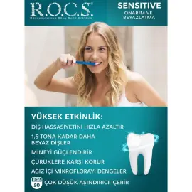 Rocs Sensitive Repair & Whitening - Beyazlatıcı Diş Macunu 75ml - 4
