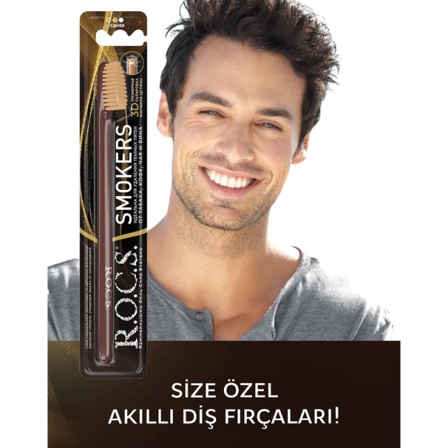 Rocs Smokers Yetişkin Diş Fırçası - Orta Sert - 7