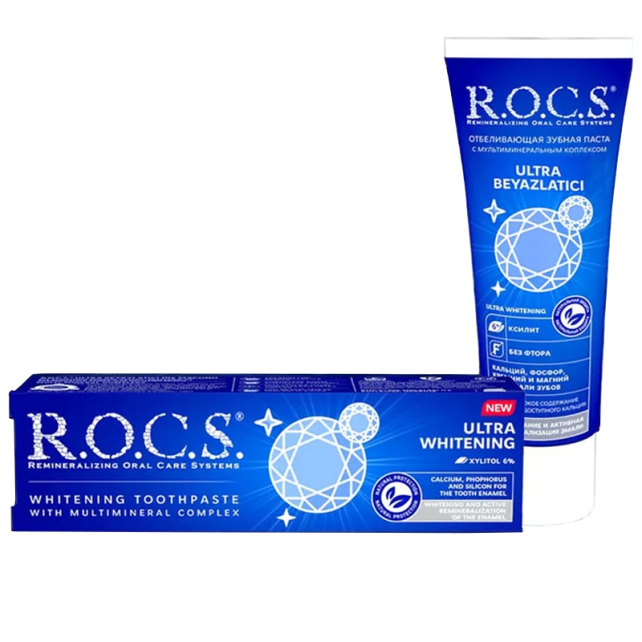 Rocs Ultra Beyazlatıcı Diş Macunu 75ml - 1