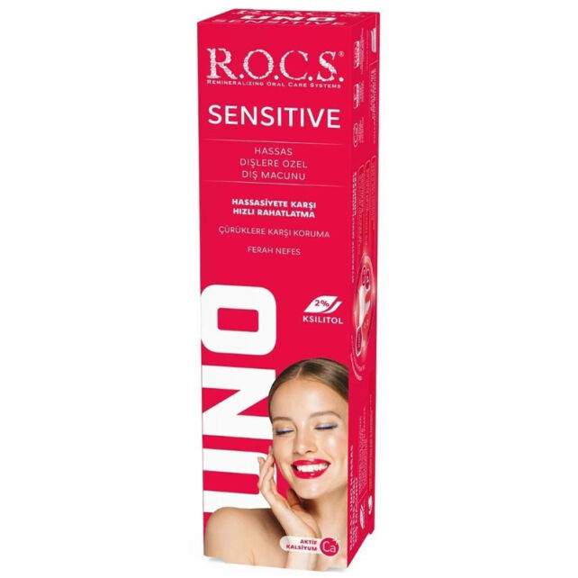 Rocs Uno Sensitive Hassas Diş Macunu 60ml - 1
