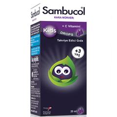 Sambucol Kids Drops Kara Mürver Takviye Edici Gıda +3 Yaş 20ml - Sambucol