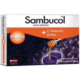 Sambucol Plus Kara Mürver Ekstresi Takviye Edici Gıda 20 Pastil - Sambucol