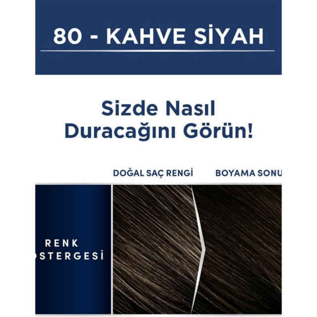 Schwarzkopf Men Perfect - Beyazlara Karşı Jel Boya No: 80 Kahve Siyah - 4
