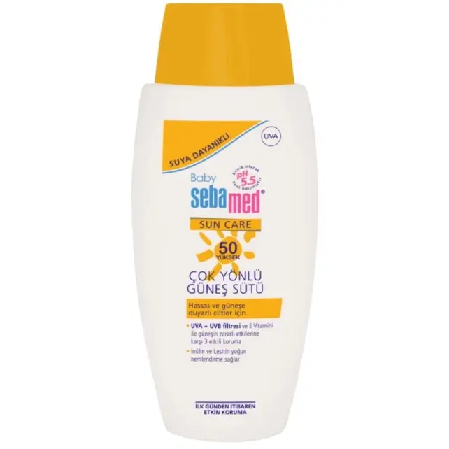 Sebamed Baby Sun Care SPF 50 - Çok Yönlü Güneş Koruyucu Süt 100ml - 1
