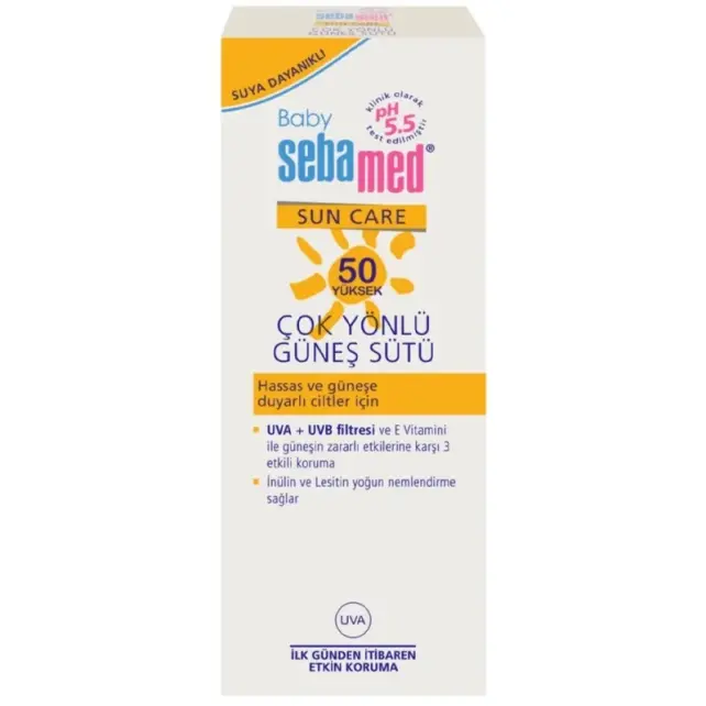 Sebamed Baby Sun Care SPF50 - Çok Yönlü Güneş Koruyucu Süt 100ml - 2