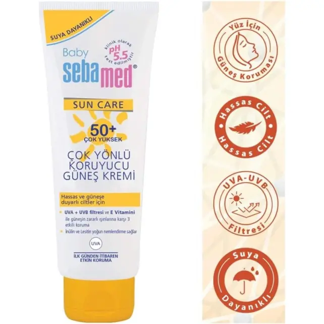 Sebamed Baby Sun Cream SPF 50+ Bebekler İçin Güneş Kremi 75ml - 3