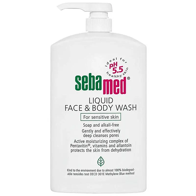 Sebamed Liquid Face & Body Wash - Yüz ve Vücut İçin Likit Temizleyici 1000ml - 1