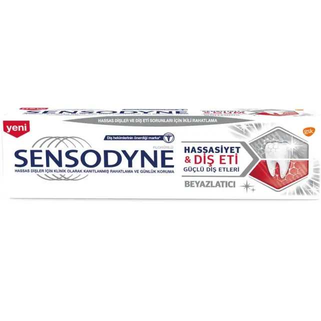 Sensodyne Hassasiyet & Diş Eti - Beyazlatıcı Diş Macunu 75ml - 1