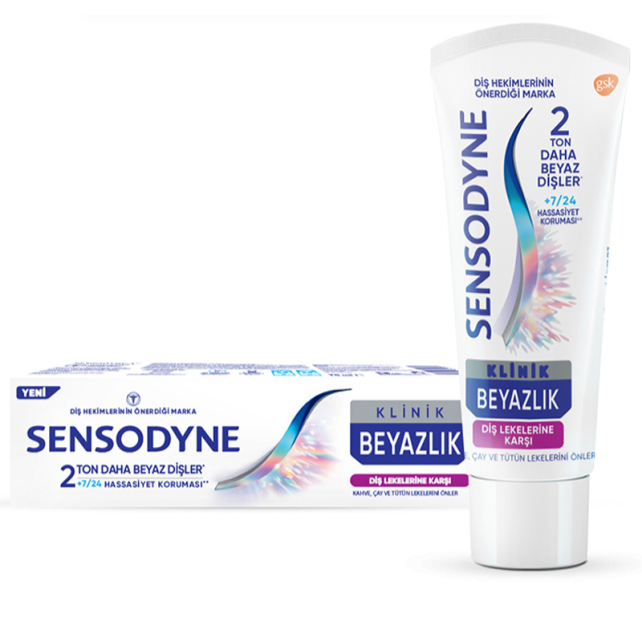 Sensodyne Klinik Beyazlık - Diş Macunu 75ml - 1