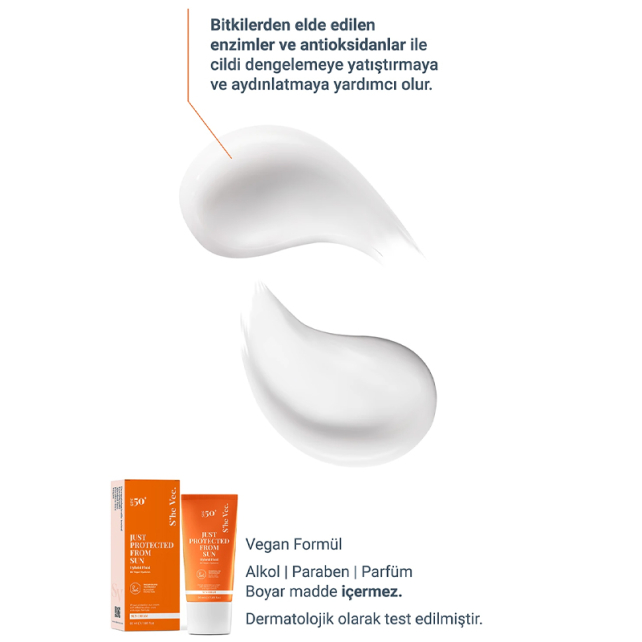 She Vec Just Protected From Sun SPF 50 - Güneş Koruyucu 50ml - 4