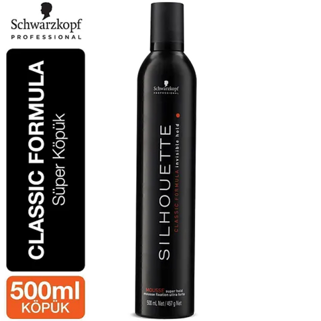 Silhouette Mosse Super Hold - Ekstra Tutucu Saç Köpüğü 500ml - 2