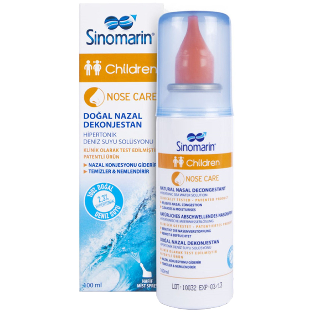 Sinomarin Children Nose Care - Burun Bakımı Deniz Tuzu Spreyi 100ml - 1
