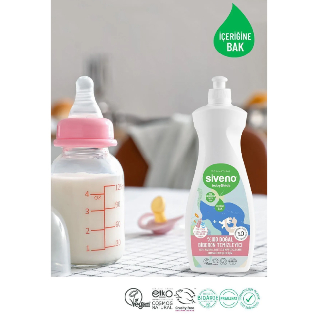 Siveno Baby Kids - Doğal Biberon Temizleyici 500ml - 3