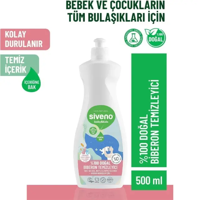 Siveno Baby Kids - Doğal Biberon Temizleyici 500ml - 2