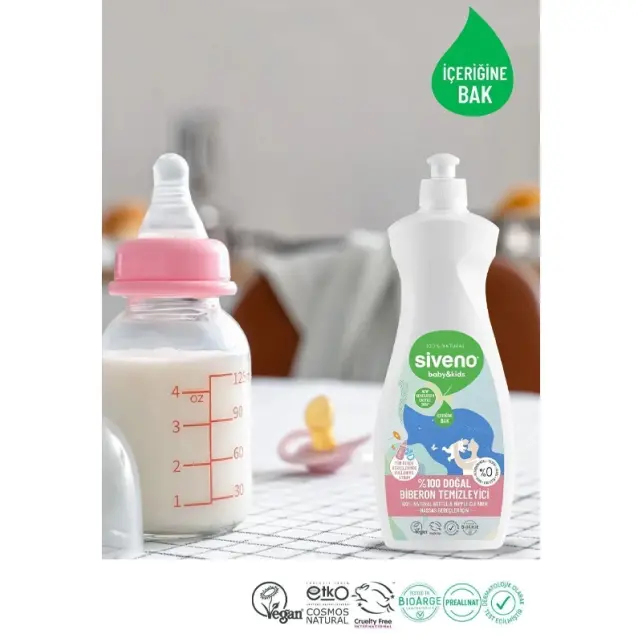 Siveno Baby Kids - Doğal Biberon Temizleyici 500ml - 3