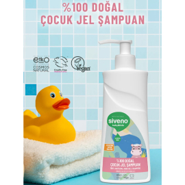 Siveno Baby Kids - Doğal Çocuk Jel Şampuanı Hindistan Cevizi Kokulu 325ml - 4