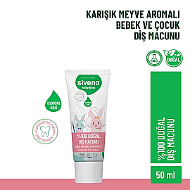 Siveno Baby Kids Doğal Diş Macunu - Karışık Meyveli 50ml - 2