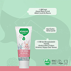 Siveno Baby Kids Doğal Diş Macunu - Karışık Meyveli 50ml - 3