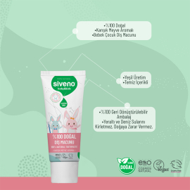 Siveno Baby Kids Doğal Diş Macunu - Karışık Meyveli 50ml - 3