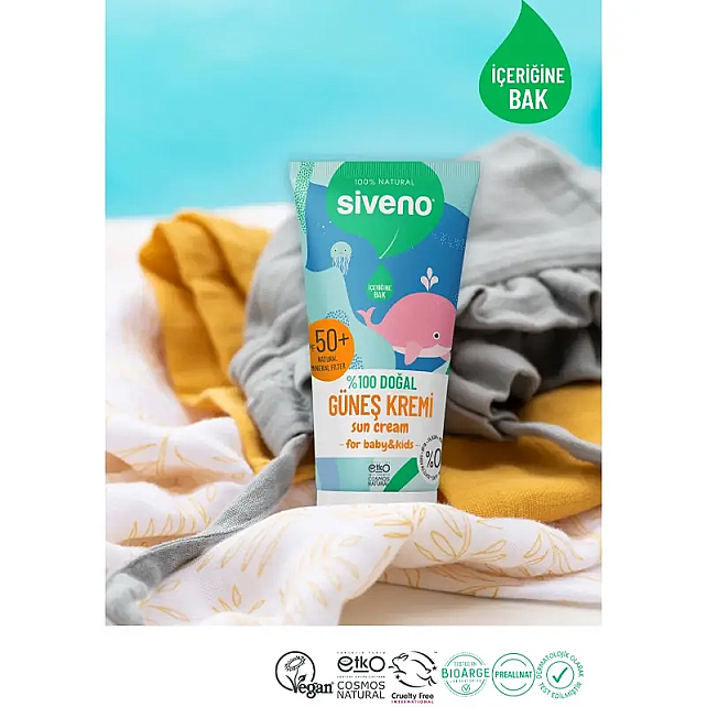 Siveno Baby Kids SPF 50+ Bebek Güneş Kremi 50ml - 3