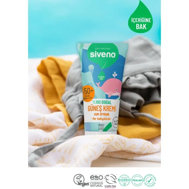Siveno Baby Kids SPF 50+ Bebek Güneş Kremi 50ml - 3