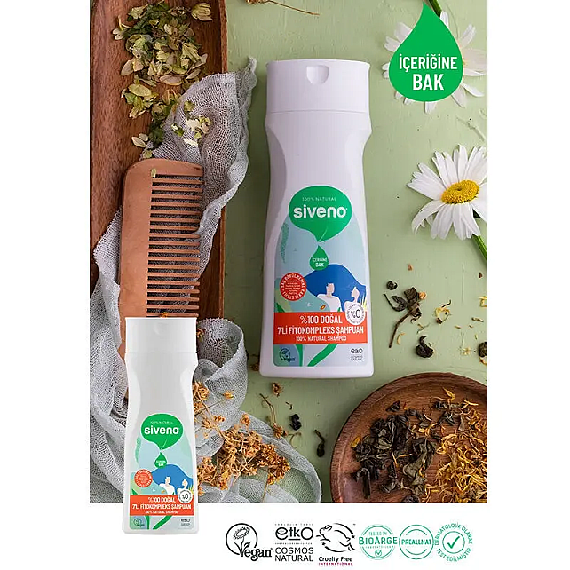Siveno Doğal 7li Fitokompleks Şampuan 300ml - 3