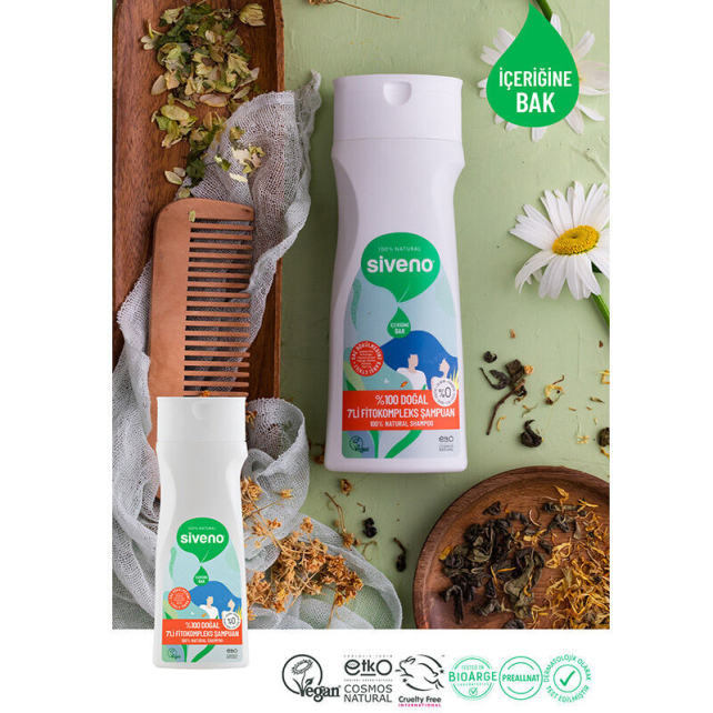 Siveno Doğal 7li Fitokompleks Şampuan 300ml - 3