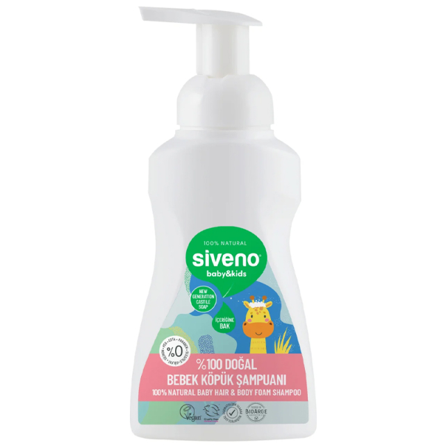 Siveno Doğal Bebek Köpük Şampuan 250ml - 1