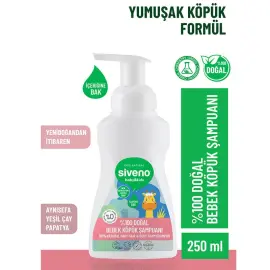 Siveno Doğal Bebek Köpük Şampuan 250ml - 2
