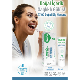 Siveno Doğal Beyazlatıcı Etkili Diş Macunu - Nane Ferahlığı 65 g - 5
