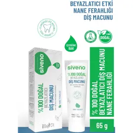 Siveno Doğal Beyazlatıcı Etkili Diş Macunu - Nane Ferahlığı 65g - 2