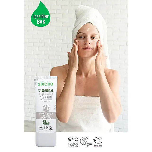 Siveno Doğal Beyazlatıcı Etkili Yüz Kremi 30ml - 4